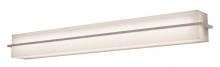 AFX Lighting, Inc. APV510540LAJD2WG-LW - Apex - Vanity Light Fixture - 4 Ft. - Weather Grey Finish - Linen White Wood/Acrylic Shade