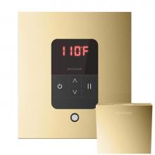 Mr. Steam Canada MSITEMPOSQ-PB - iTempo Square Steam Shower Control in Polished Brass