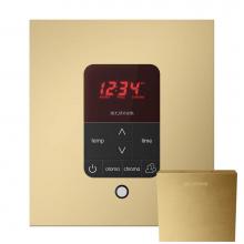 Mr. Steam Canada MSITPLUSSQ-SB - iTempo Plus Square Steam Shower Control in Satin Brass