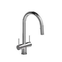 Riobel Canada AZ801C - Azure kitchen faucet 2 handles with spray