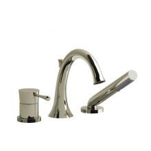 Riobel Canada ED10PN-SPEX - 3-piece deck-mount tub filler with hand shower PEX