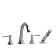 Riobel Canada ED12LC - 4-piece deck-mount tub filler with hand shower