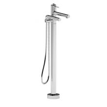 Riobel Canada TGS39C - 2-way Type T (thermostatic) coaxial floor-mount tub filler with hand shower trim