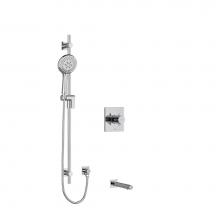 Riobel Canada KIT1244PATQ+C-EX - 1/2'' 2-way Type T/P (thermostatic/pressure balance) coaxial system with spout and hand