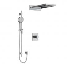 Riobel Canada KIT2745PATQ+C-EX - Type T/P (thermostatic/pressure balance) 1/2'' coaxial 3-way system with hand shower rai