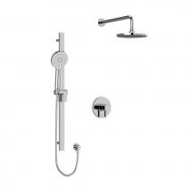 Riobel Canada KIT323PXTMC-6-SPEX - Type T/P (thermostatic/pressure balance) 1/2'' coaxial 2-way system with hand shower and