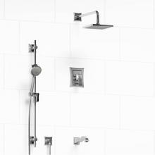 Riobel Canada KIT#1345EFC - Type T/P (thermostatic/pressure balance) 1/2'' coaxial 3-way system with hand shower rai