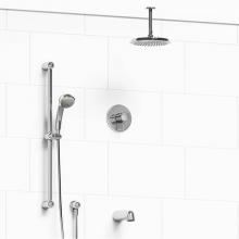 Riobel Canada KIT#1345GNC-6 - Type T/P (thermostatic/pressure balance) 1/2'' coaxial 3-way system with hand shower rai