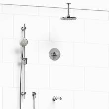 Riobel Canada KIT#1345PATMC-6-EX - Type T/P (thermostatic/pressure balance) 1/2'' coaxial 3-way system with hand shower rai