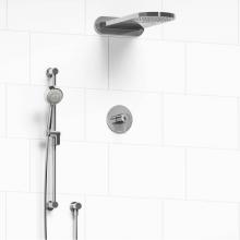 Riobel Canada KIT#2745CSTMC-SPEX - Type T/P (thermostatic/pressure balance) 1/2'' coaxial 3-way system with hand shower rai