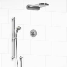 Riobel Canada KIT#2745RTC - Type T/P (thermostatic/pressure balance) 1/2'' coaxial 3-way system with hand shower rai