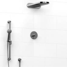 Riobel Canada KIT#2745RUTMC-EX - Type T/P (thermostatic/pressure balance) 1/2'' coaxial 3-way system with hand shower rai