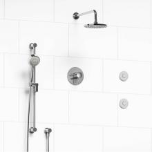 Riobel Canada KIT#3545EDTMC-EX - Type T/P (thermostatic/pressure balance) 1/2'' coaxial 3-way system, hand shower rail, e