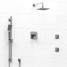 Riobel Canada KIT#3545EQC - Type T/P (thermostatic/pressure balance) 1/2'' coaxial 3-way system, hand shower rail, e