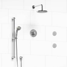 Riobel Canada KIT#3545GNC-SPEX - Type T/P (thermostatic/pressure balance) 1/2'' coaxial 3-way system, hand shower rail, e