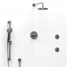 Riobel Canada KIT#3545GSC - Type T/P (thermostatic/pressure balance)  1/2'' coaxial 3-way system, hand shower rail,