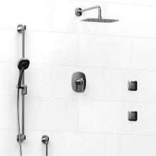 Riobel Canada KIT#3545VYC-SPEX - Type T/P (thermostatic/pressure balance) 1/2'' coaxial 3-way system, hand shower rail, e