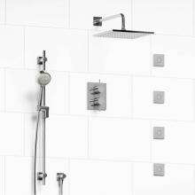 Riobel Canada KIT#483PATQC - Type T/P (thermostatic/pressure balance) 3/4'' double coaxial system with hand shower ra