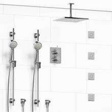 Riobel Canada KIT#783PATQC-6 - Type T/P (thermostatic/pressure balance) 3/4'' double coaxial system with 2 hand shower