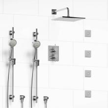 Riobel Canada KIT#783PATQC - Type T/P (thermostatic/pressure balance) 3/4'' double coaxial system with 2 hand shower