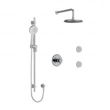 Riobel Canada KIT3545MMRD+C-6 - Type T/P (thermostatic/pressure balance) 1/2'' coaxial 3-way system, hand shower rail, e