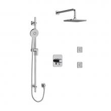 Riobel Canada KIT3545SAC-EX - Type T/P (thermostatic/pressure balance) 1/2'' coaxial 3-way system, hand shower rail, e