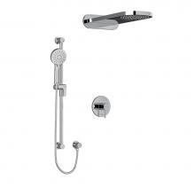 Riobel Canada KIT2745EDTMC - Type T/P (thermostatic/pressure balance) 1/2'' coaxial 3-way system with hand shower rai