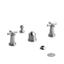 Riobel Canada PA09+C - 4-piece bidet faucet with integrated vacuum breaker