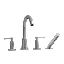 Riobel Canada PA12LC - 4-piece deck-mount tub filler with hand shower