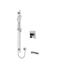 Riobel Canada KIT1244ZOTQC - 1/2'' 2-way Type T/P (thermostatic/pressure balance) coaxial system with spout and hand