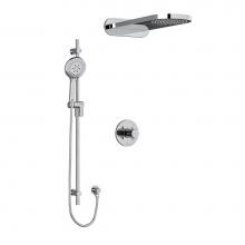 Riobel Canada KIT2745PATM+C-EX - Type T/P (thermostatic/pressure balance) 1/2'' coaxial 3-way system with hand shower rai