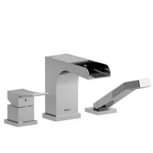 Riobel Canada TZOOP10C - 3-piece deck-mount tub filler with hand shower trim