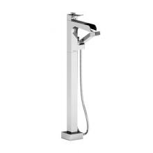 Riobel Canada TZOOP37C - Floor-mount Type T/P (thermostatic/pressure balance) coaxial tub filler with hand shower trim