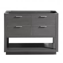 Avanity ALLIE-V42-TGS - Avanity Allie 42 in. Vanity Only in Twilight Gray with Silver Trim