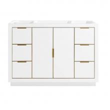 Avanity AUSTEN-V48-WTG - Avanity Austen 48 in. Vanity Only in White with Gold Trim