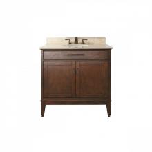 Avanity MADISON-VS36-TO-D - Avanity Madison 37 in. Vanity in Tobacco finish with Crema Marfil Marble Top