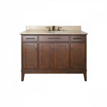 Avanity MADISON-VS48-TO-D - Avanity Madison 49 in. Vanity in Tobacco finish with Crema Marfil Marble Top