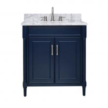 Avanity 17031-VS31-NB-C - Avanity Bristol 31 in. Vanity Combo in Navy Blue and Carrara White Marble Top