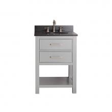 Avanity BROOKS-VS24-CG-A - Avanity Brooks 25 in. Vanity in Chilled Gray finish with Black Granite Top