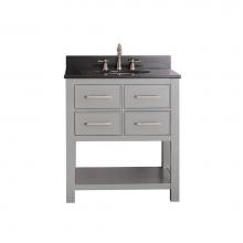 Avanity BROOKS-VS30-CG-A - Avanity Brooks 31 in. Vanity in Chilled Gray finish with Black Granite Top