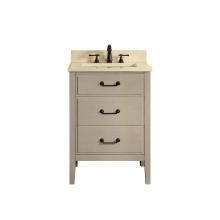 Avanity DELANO-VS24-TG-B - Avanity Delano 25 in. Vanity in Taupe Glaze finish with Galala Beige Marble Top