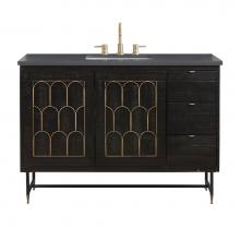 Avanity MARISCAL-VS49-BK - Avanity Mariscal 49 in. Vanity in Rustic Black finish with Gray Quartz Top