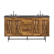 Avanity MARISCAL-VS61-WD - Avanity Mariscal 61 in. Vanity in Rustic Wood finish with Gray Quartz Top