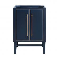 Avanity MASON-V24-NBG - Avanity Mason 24 in. Vanity Only in Navy Blue with Gold Trim