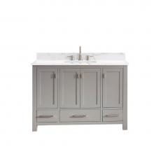 Avanity MODERO-VS48-CG-E - Avanity Modero 49 in. Vanity in Chilled Gray finish with Cala White Engineered Stone Top