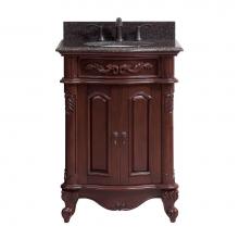 Avanity PROVENCE-VS24-AC - Avanity Provence 25 in. Vanity in Antique Cherry finish with Imperial Brown Granite Top