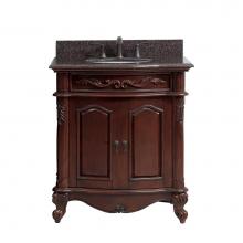 Avanity PROVENCE-VS30-AC - Avanity Provence 31 in. Vanity in Antique Cherry finish with Imperial Brown Granite Top