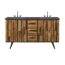 Avanity STEVENS-VS61-WD - Avanity Stevens 61 in. Vanity in Rustic Wood finish with Gray Quartz Top