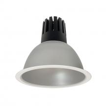 Nora NC3-81L540FHZMPW - 8" Sapphire III Round Open Reflector, 4500lm, 4000K, Flood Optic, Haze Reflector/Matte Powder