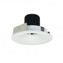 Nora NIO-4RNB30QMPW - 4" Iolite LED Round Bullnose, 10-Degree Optic, 950lm / 12W, 3000K, Matte Powder White Finish